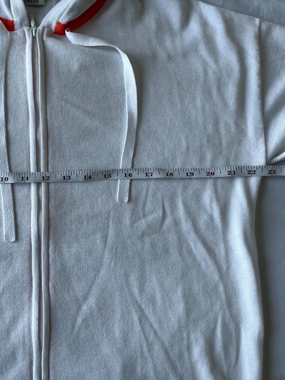 Edinburgh Knitwear Streetwear Striped Zip Hoodie - 100% Pima Cotton - Size L - Picture 8 of 10